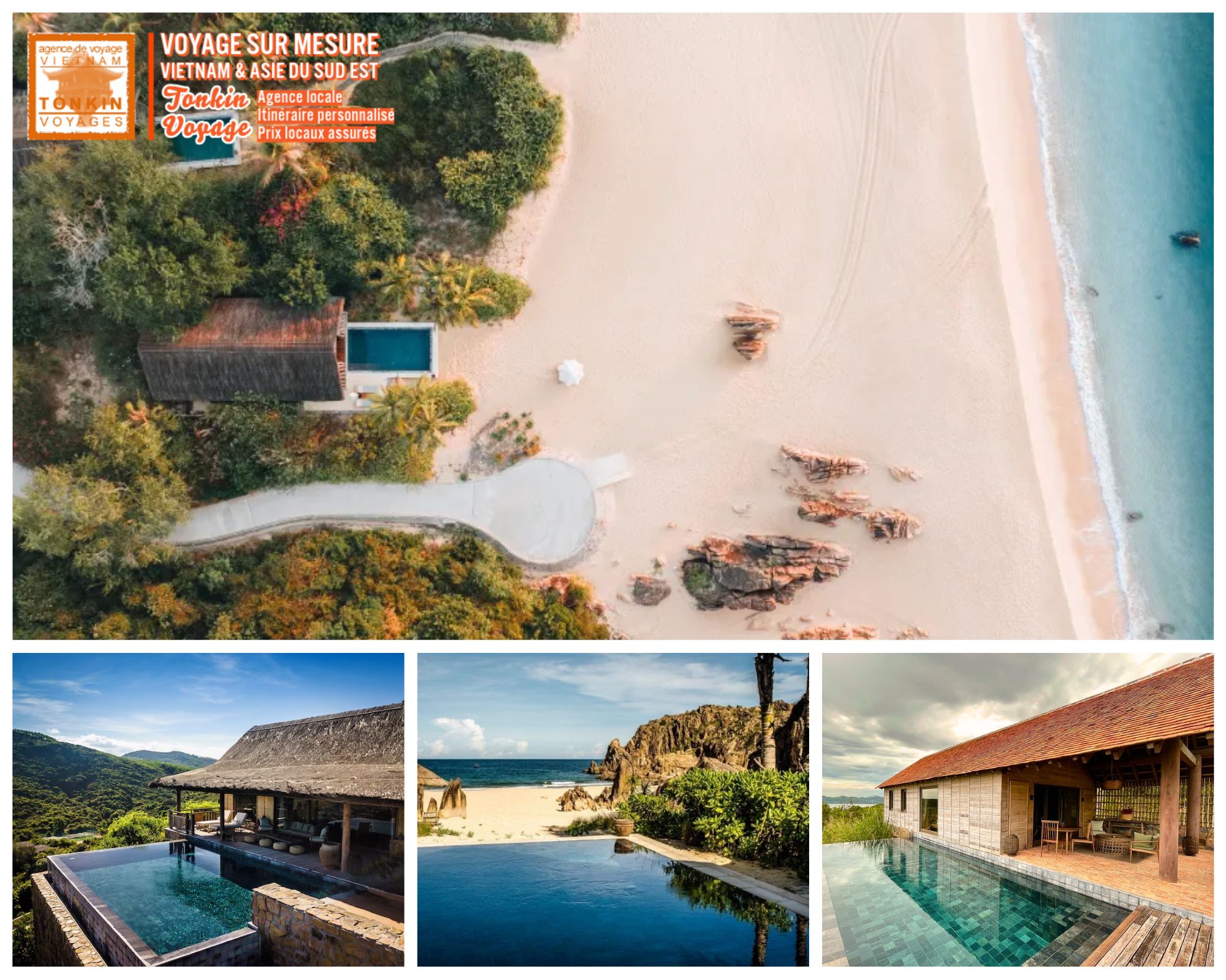 Les plus belles piscines au Vietnam Zannier Bai San Ho Resort haut de gamme